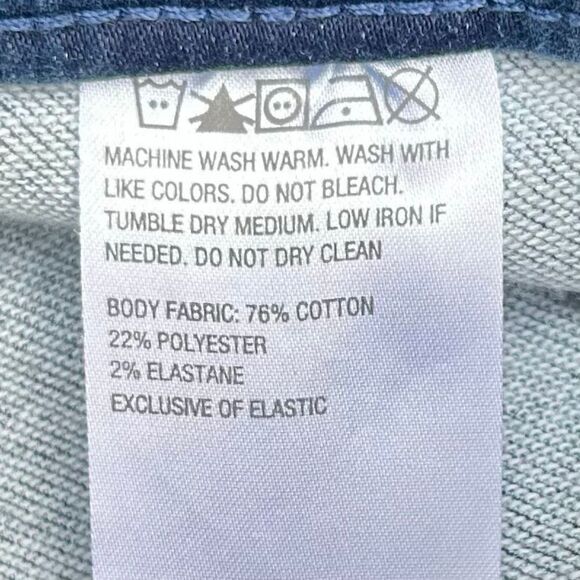 IMAN Bootcut Jeans Women's Size 14 Blue Dark Wash Stretch Pullover Denim EUC - Picture 9 of 9